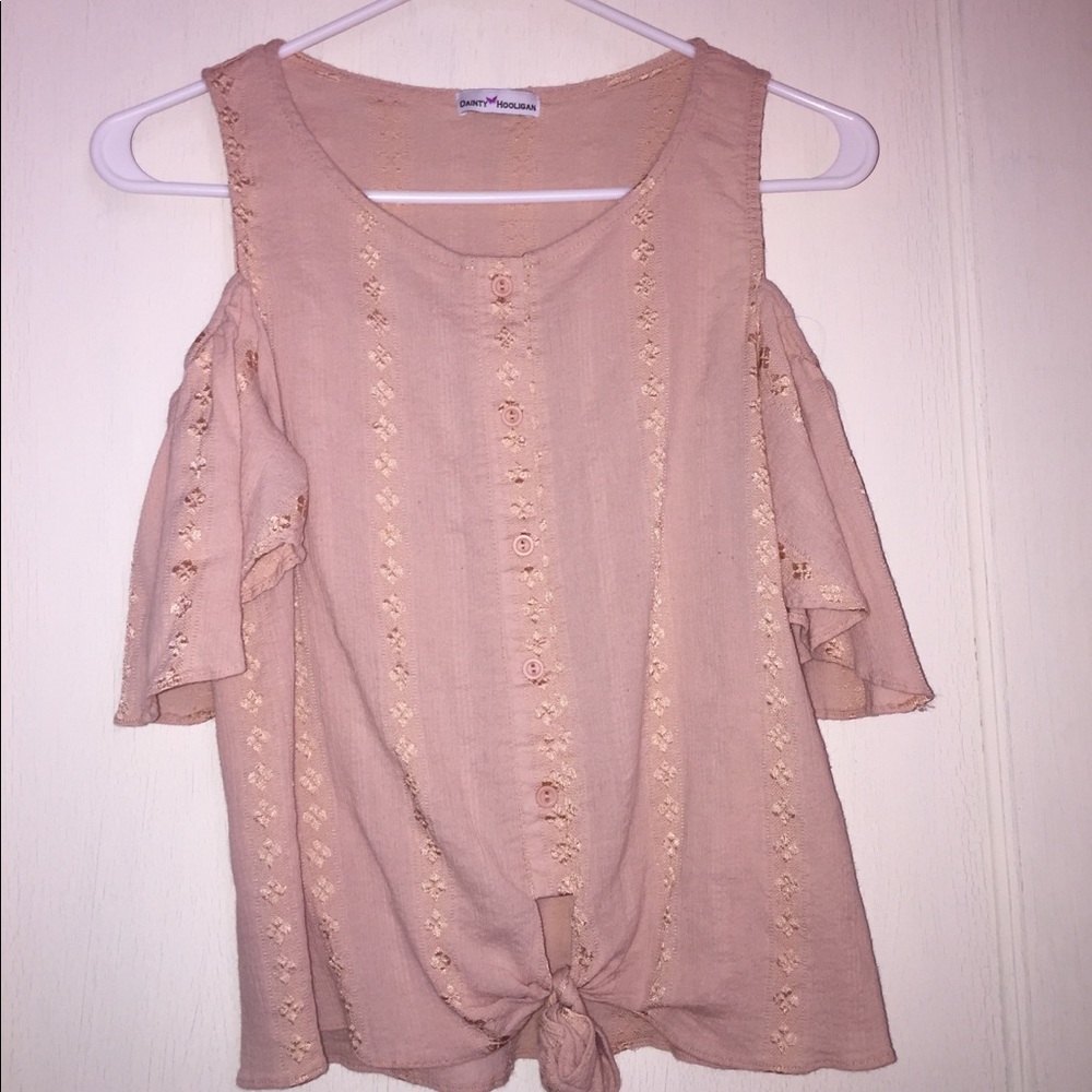 Dainty Hooligan shoulder cut out top